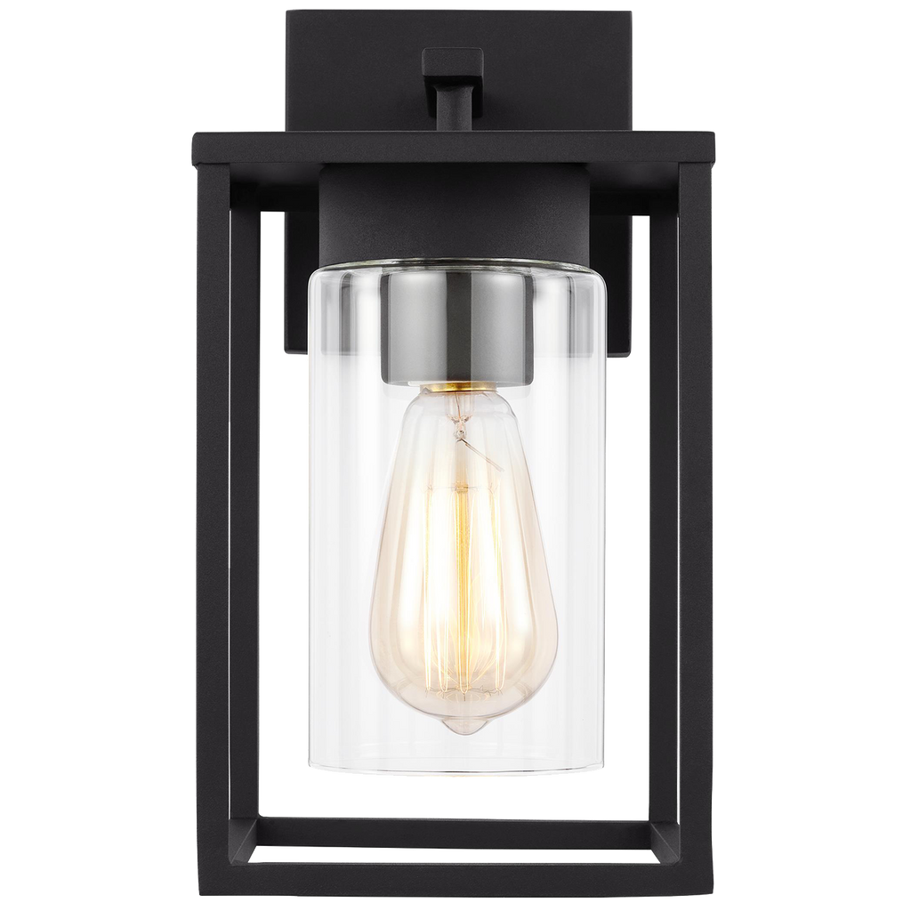 Vado Small One Light Outdoor Wall Lantern Black