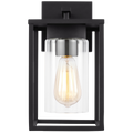 Vado Small One Light Outdoor Wall Lantern Black