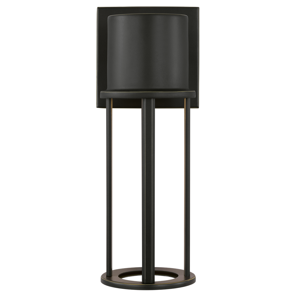 Union Small LED Outdoor Wall Lantern Antique Bronze Bulbs Included