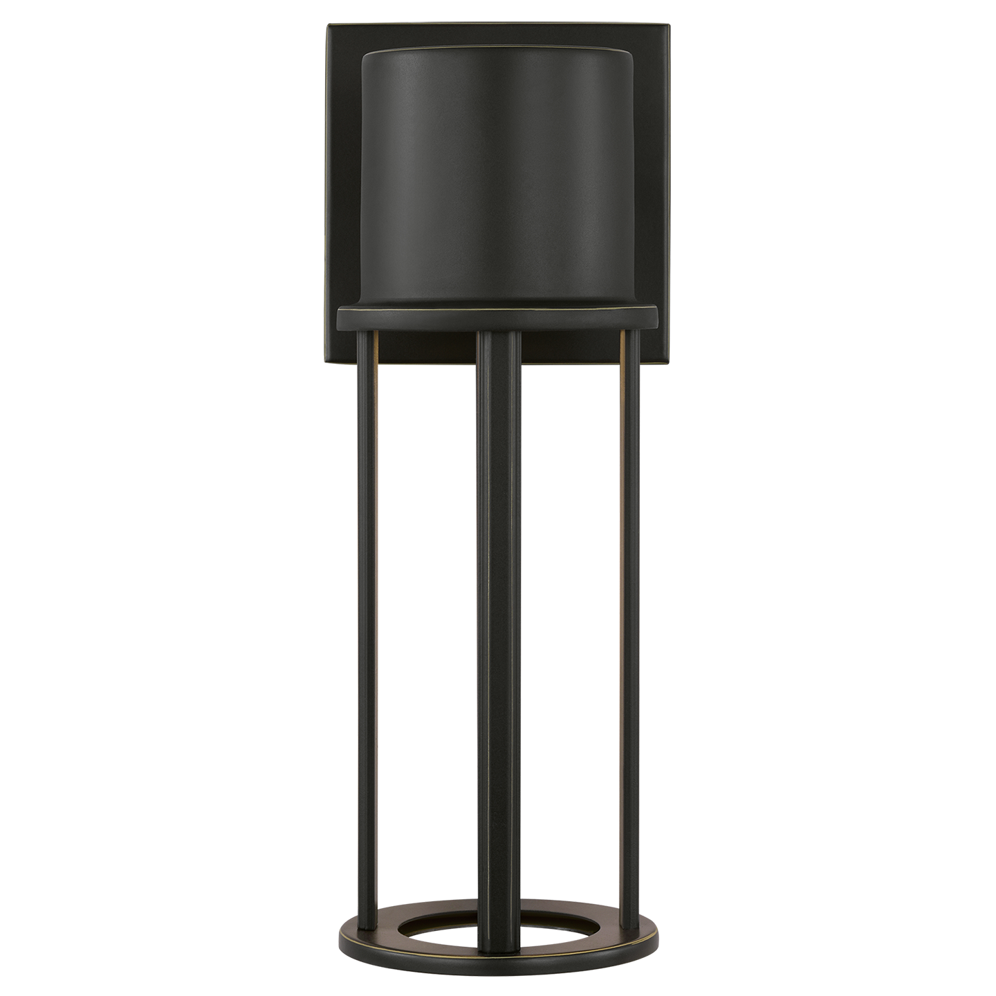 Union Small LED Outdoor Wall Lantern Antique Bronze Bulbs Included