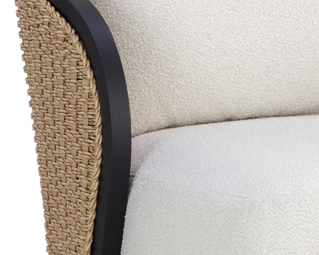Bora Swivel Armchair - Louis Cream
