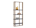 Dalton Bookcase - Antique Brass - Black