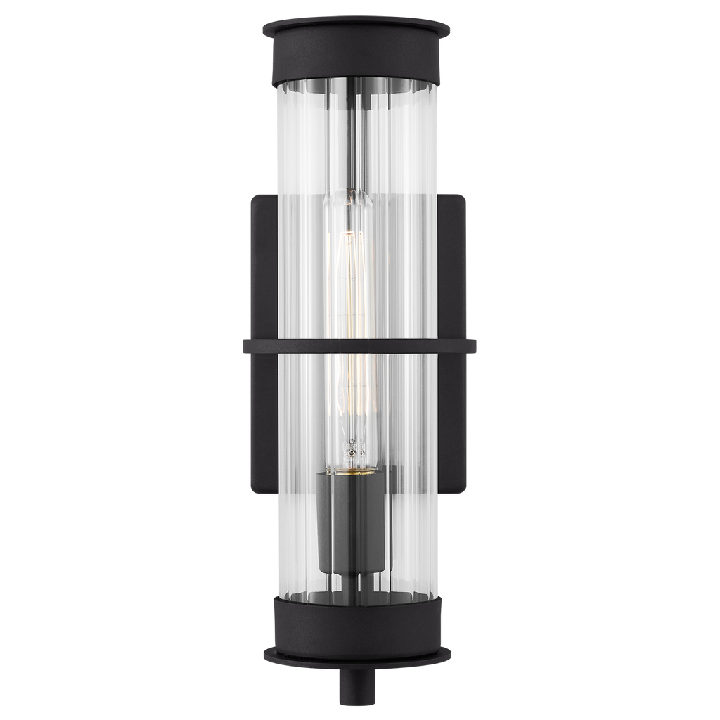 Alcona Medium One Light Outdoor Wall Lantern Black Bulbs Inc