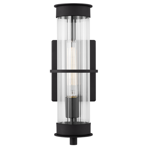 Alcona Medium One Light Outdoor Wall Lantern Black Bulbs Inc