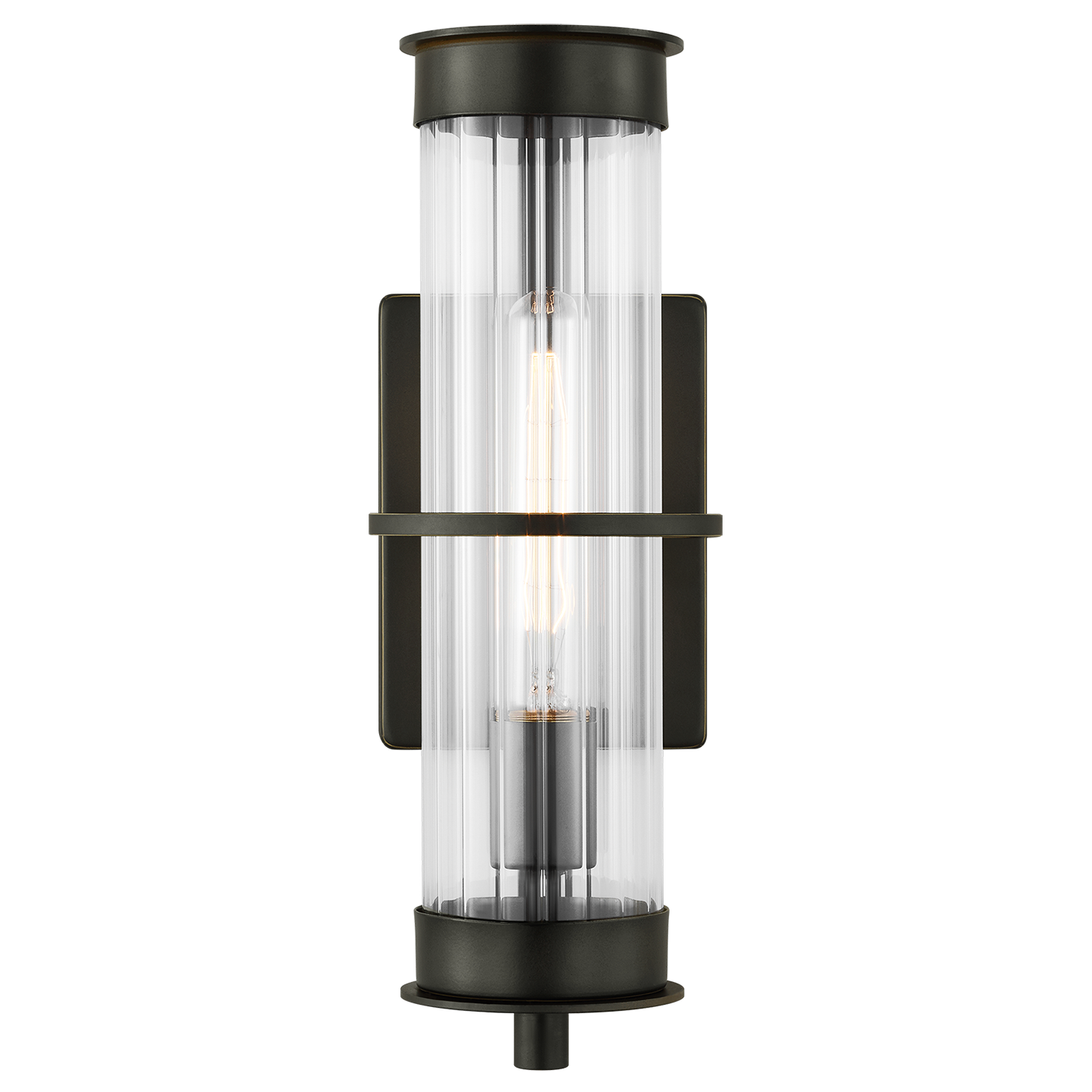 Alcona Medium One Light Outdoor Wall Lantern Antique Bronze Bulbs Inc