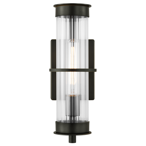 Alcona Medium One Light Outdoor Wall Lantern Antique Bronze Bulbs Inc