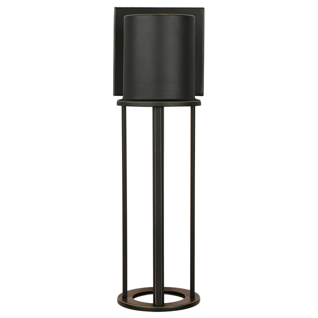 Union Medium LED Outdoor Wall Lantern Antique Bronze Bulbs Inc