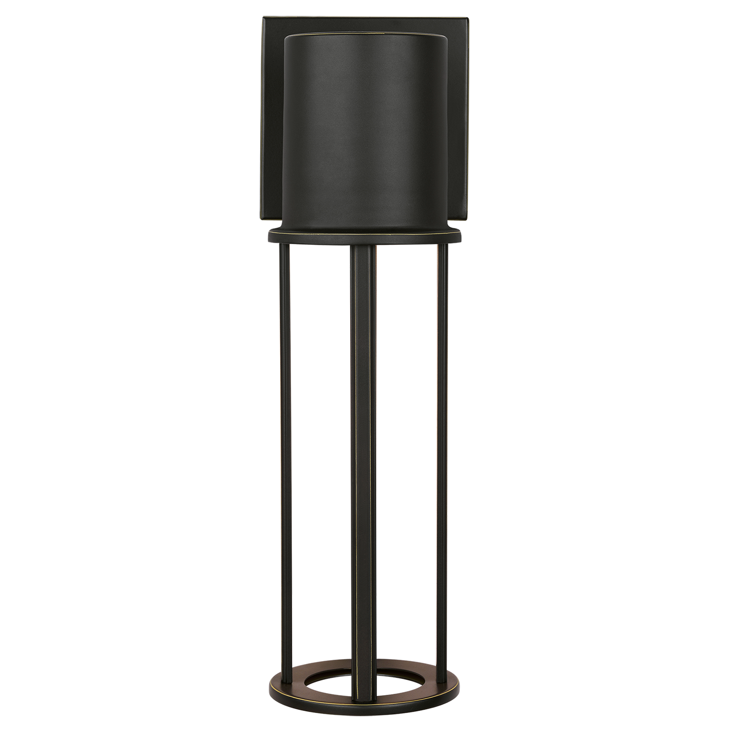 Union Medium LED Outdoor Wall Lantern Antique Bronze Bulbs Inc