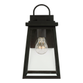 Founders Medium Wall Lantern | Black Frosted Bulb