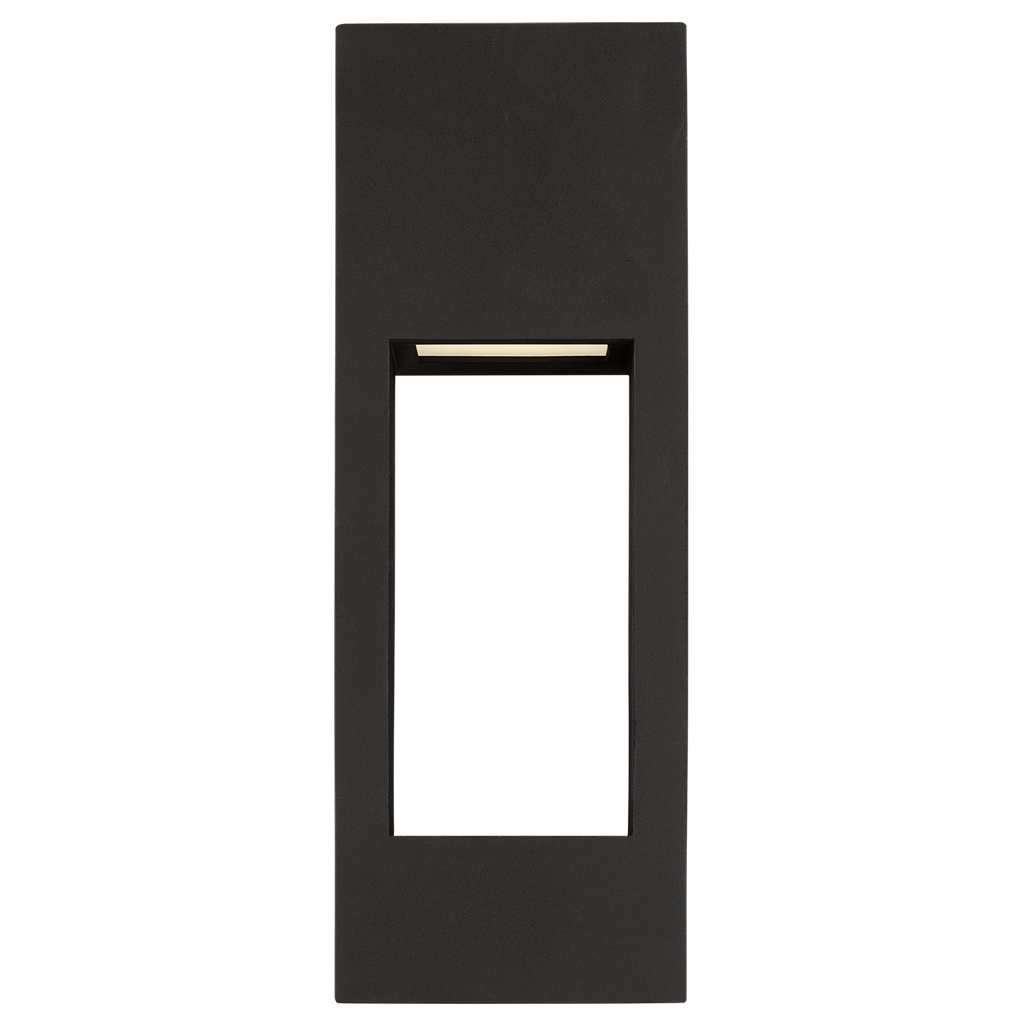 Testa Medium LED Outdoor Wall Lantern Black Bulbs Inc