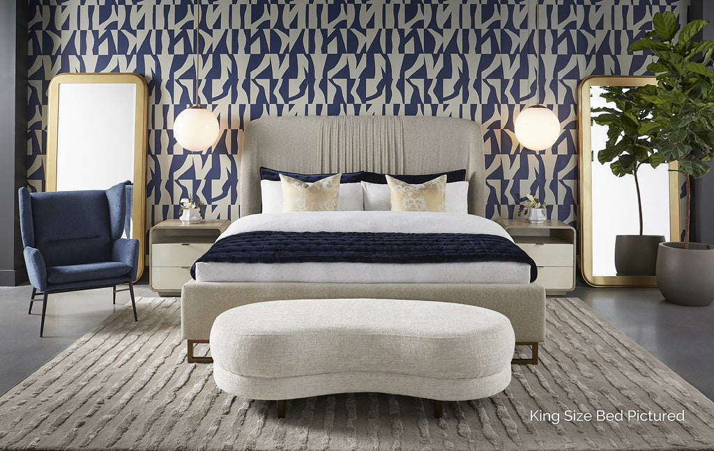 Nevin Bed - Queen - Dove Cream