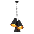 Brian Patrick Flynn Alston 20'' Matte Black + Antique Gold Pendant