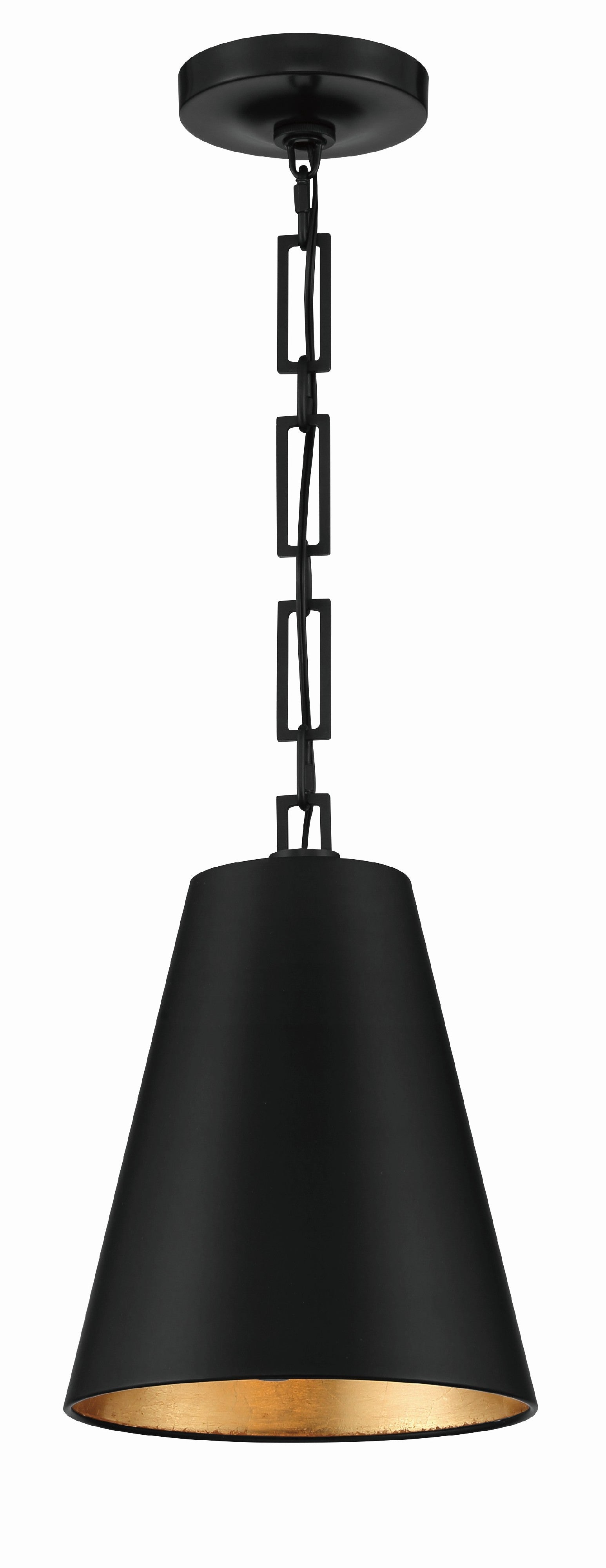 Brian Patrick Flynn Alston 10'' Matte Black + Antique Gold Pendant