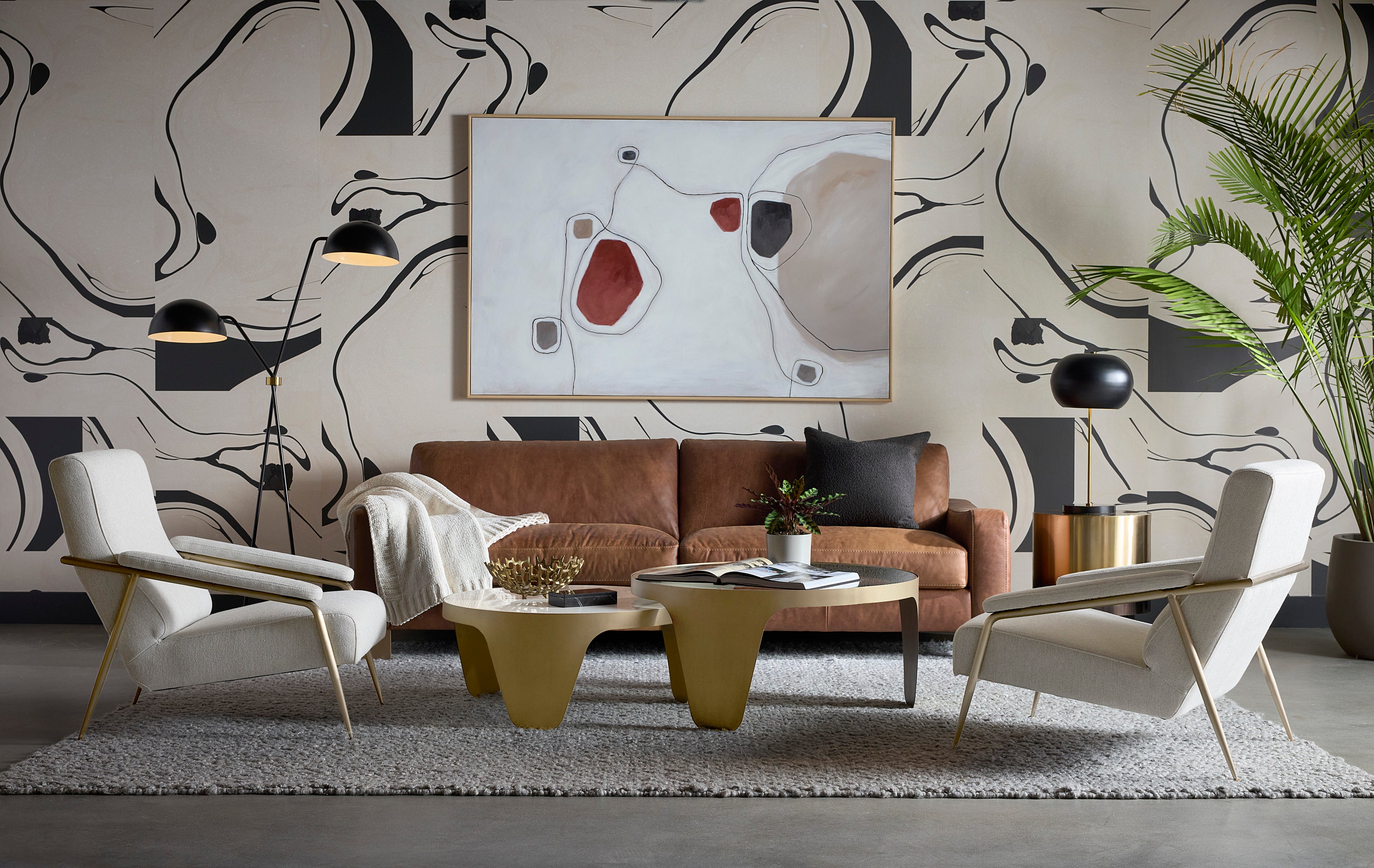 Tutti Lounge Chair - San Remo Winter Cloud
