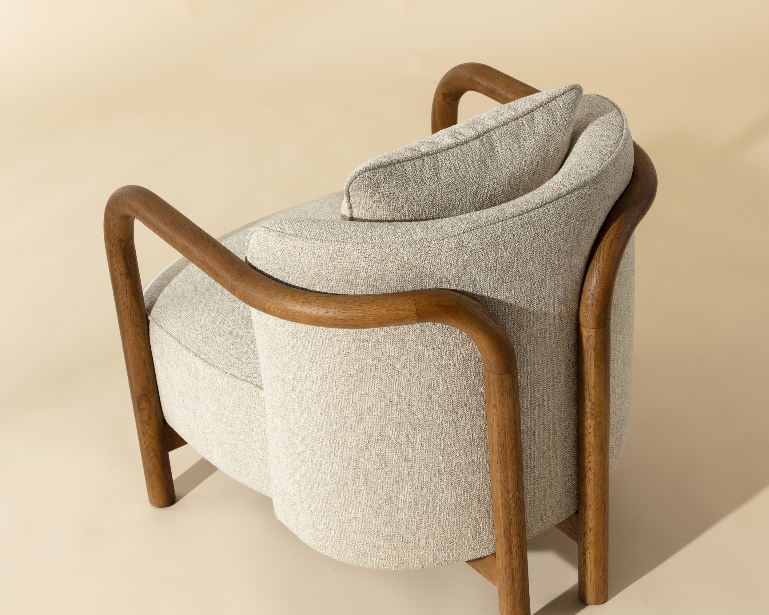 Beatrice Lounge Chair - Dove Cream