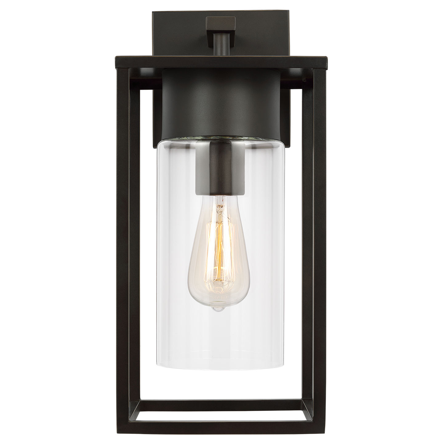 Vado Large One Light Outdoor Wall Lantern Antique Bronze Bulbs Inc