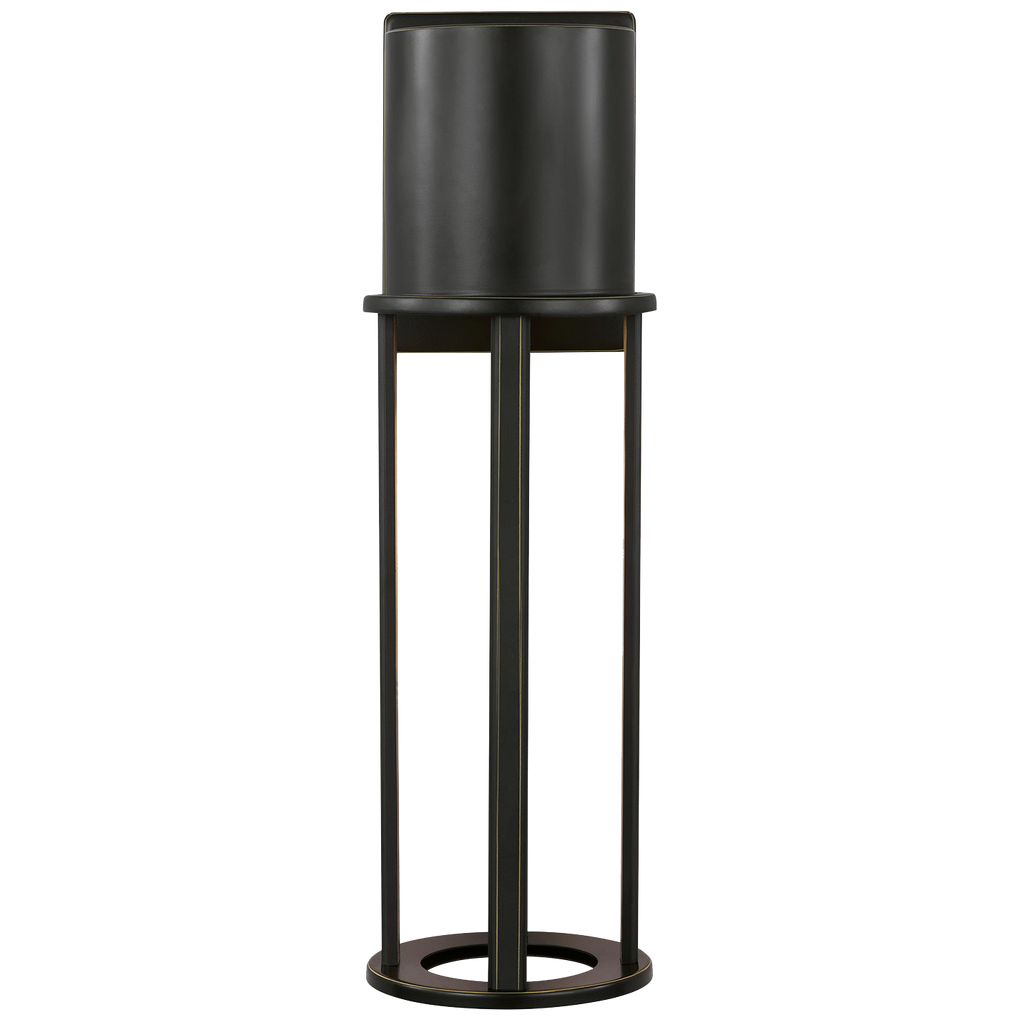Union Large LED Outdoor Wall Lantern Antique Bronze Bulbs Included
