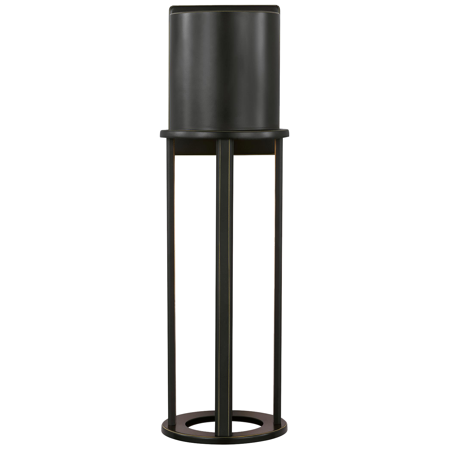 Union Large LED Outdoor Wall Lantern Antique Bronze Bulbs Included