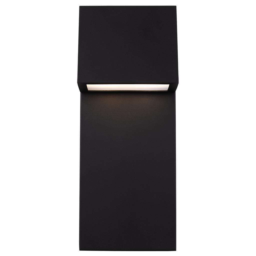 Rocha Large LED Outdoor Wall Lantern Black Bulbs Included