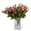 Mini-Rose Bud Spray - Hot Pink 16"H