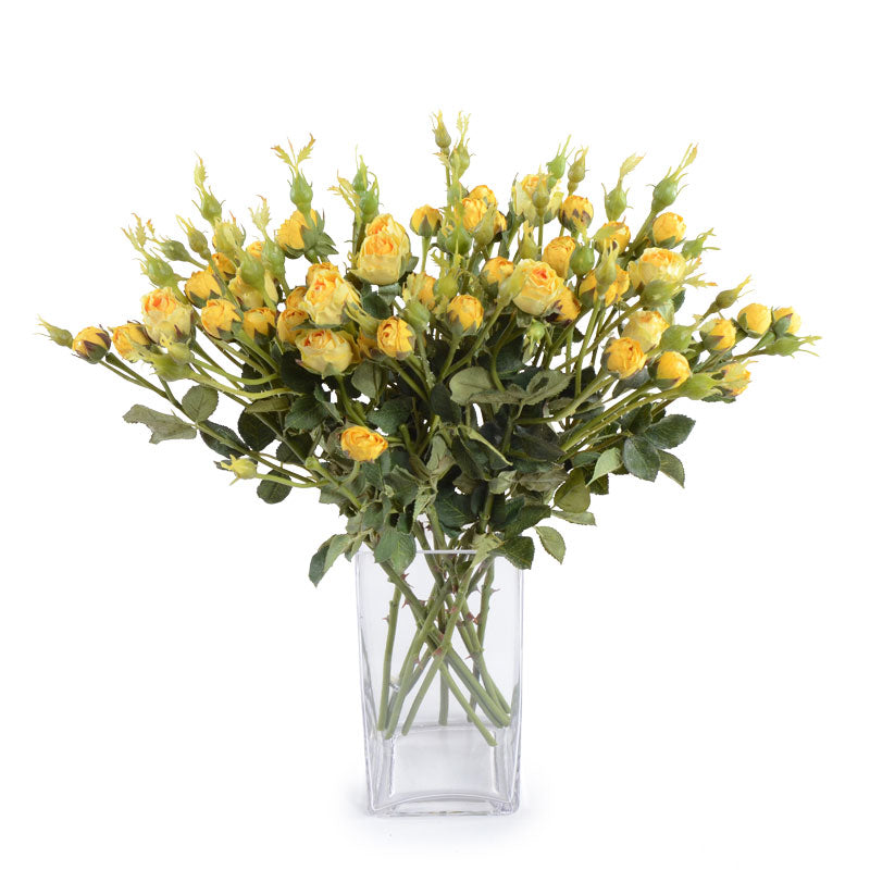 Mini-Rose Bud Spray - Yellow