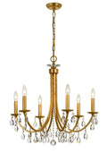 Bridgehampton 26'' Swarovski Strass Crystal Antique Gold Chandelier