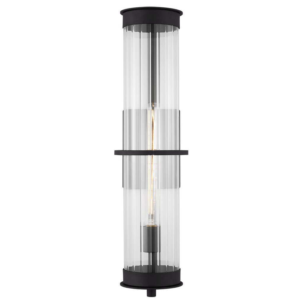 Alcona Extra Large One Light Outdoor Wall Lantern Black