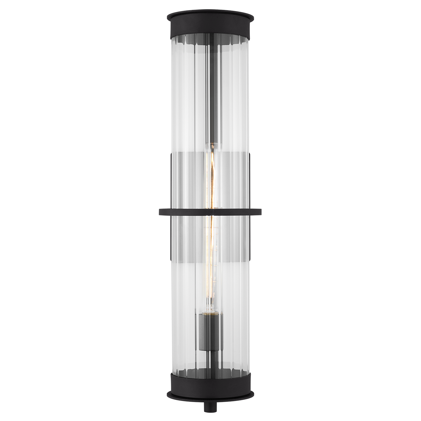 Alcona Extra Large One Light Outdoor Wall Lantern Black