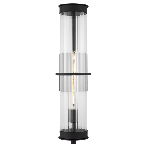 Alcona Extra Large One Light Outdoor Wall Lantern Black