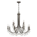Bridgehampton 32'' Hand Cut Crystal Vibrant Bronze Chandelier