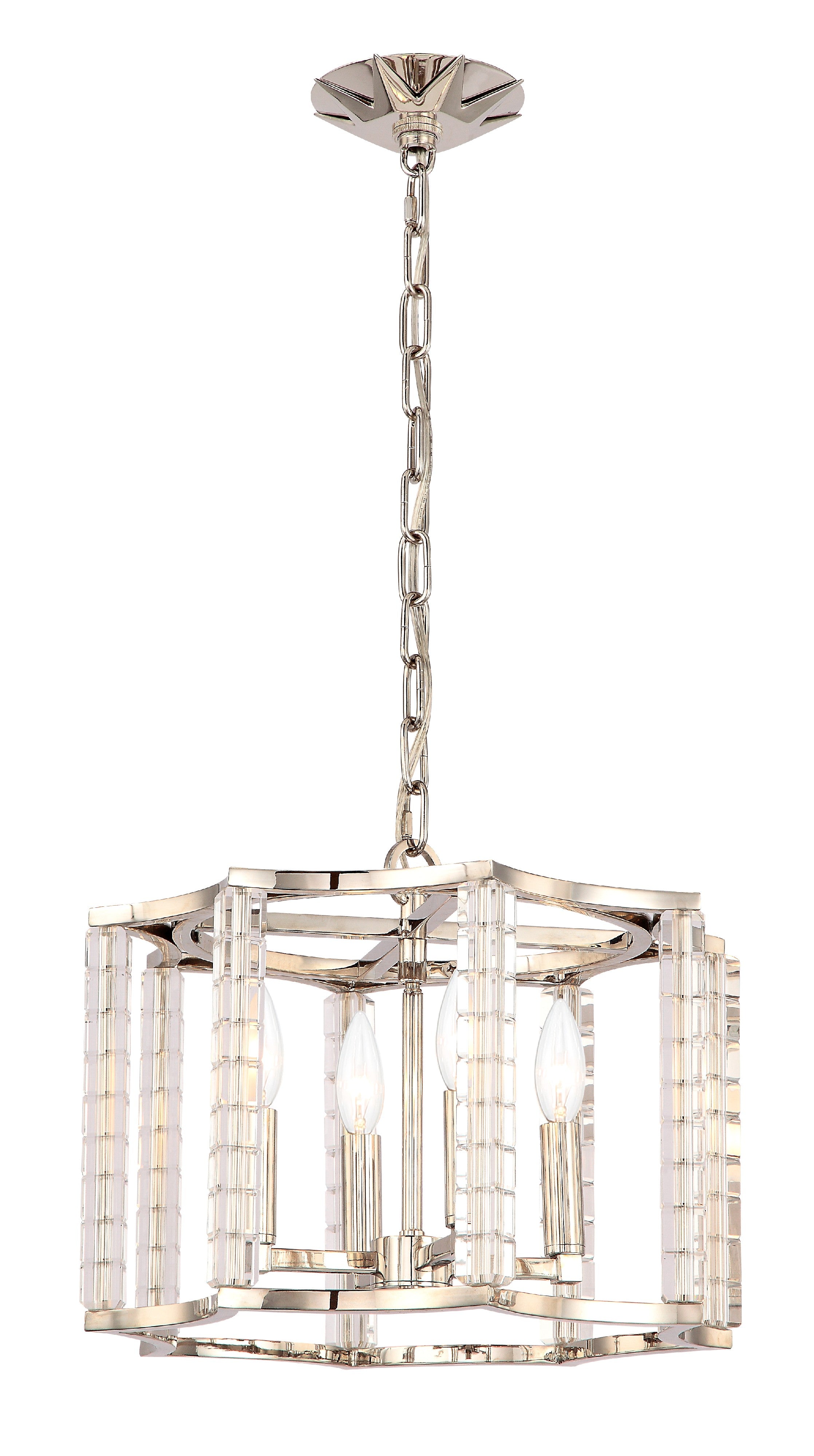 Carson 16'' Polished Nickel Chandelier