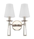 Baxter 12'' Polished Nickel Sconce