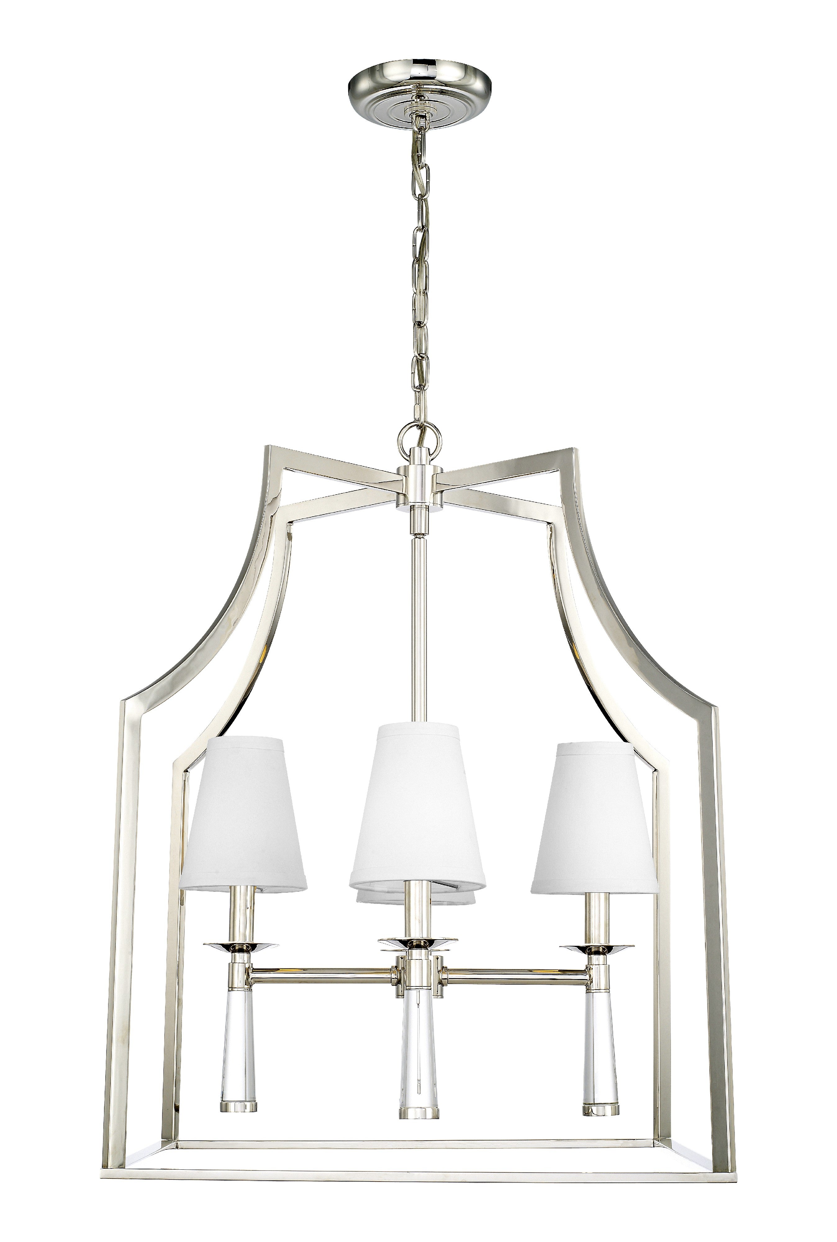 Baxter 22'' Polished Nickel Chandelier