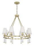 Baxter 31.5'' Aged Brass Chandelier