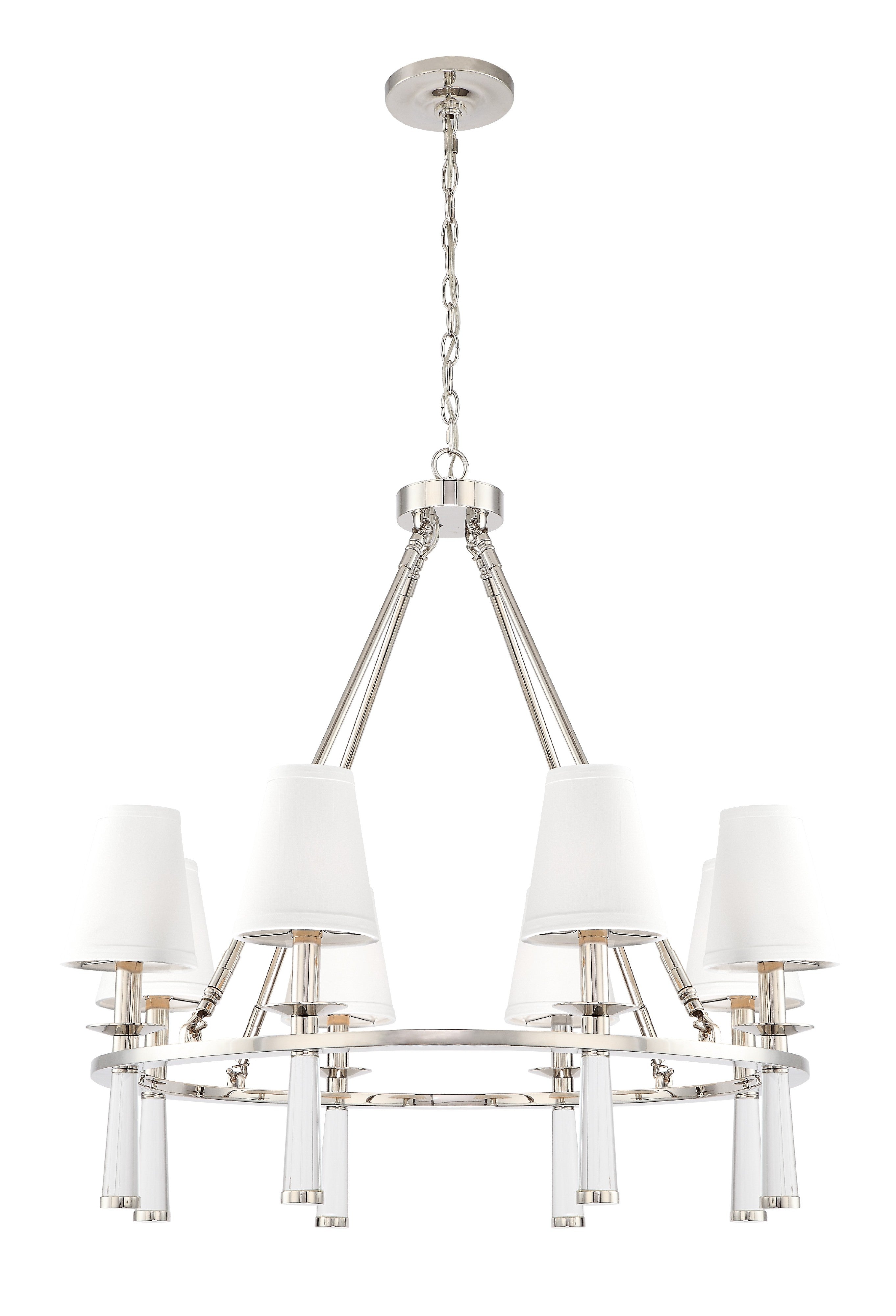 Baxter 31.5'' Polished Nickel Chandelier