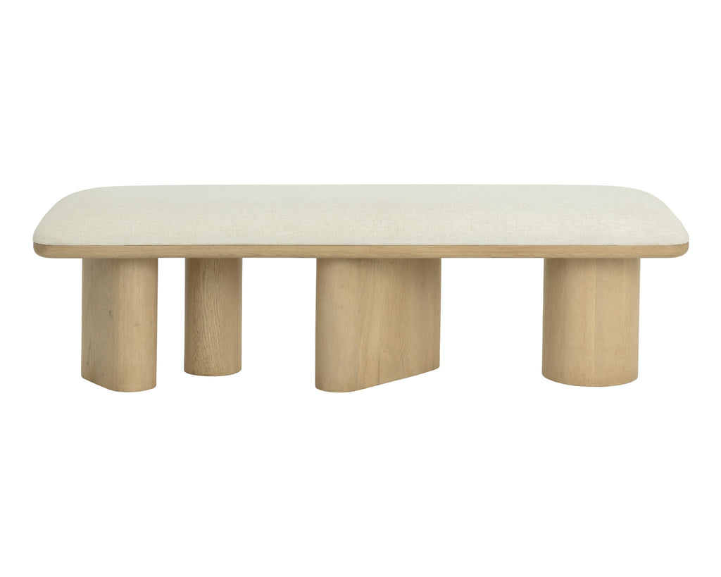 Hiro Bench - Light Oak - Geralt Linen