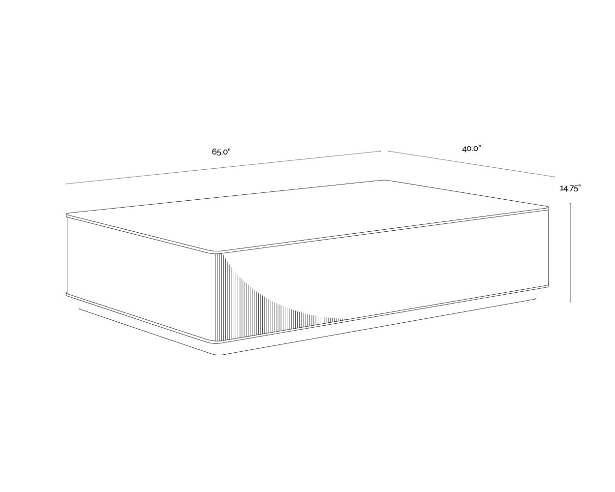 Kalla Coffee Table - Rectangular - Rustic Oak