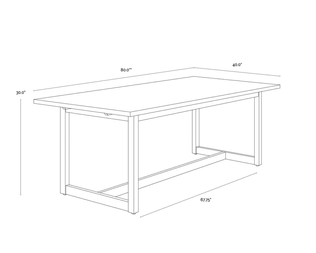 Geneve Extension Dining Table - Natural - 83" To 107"