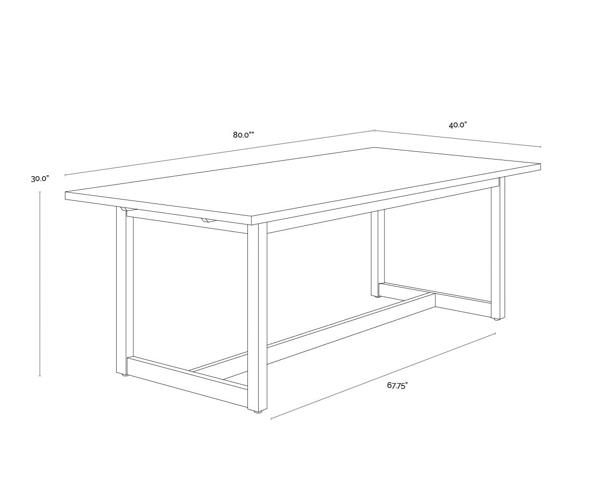 Geneve Extension Dining Table - Natural - 83" To 107"