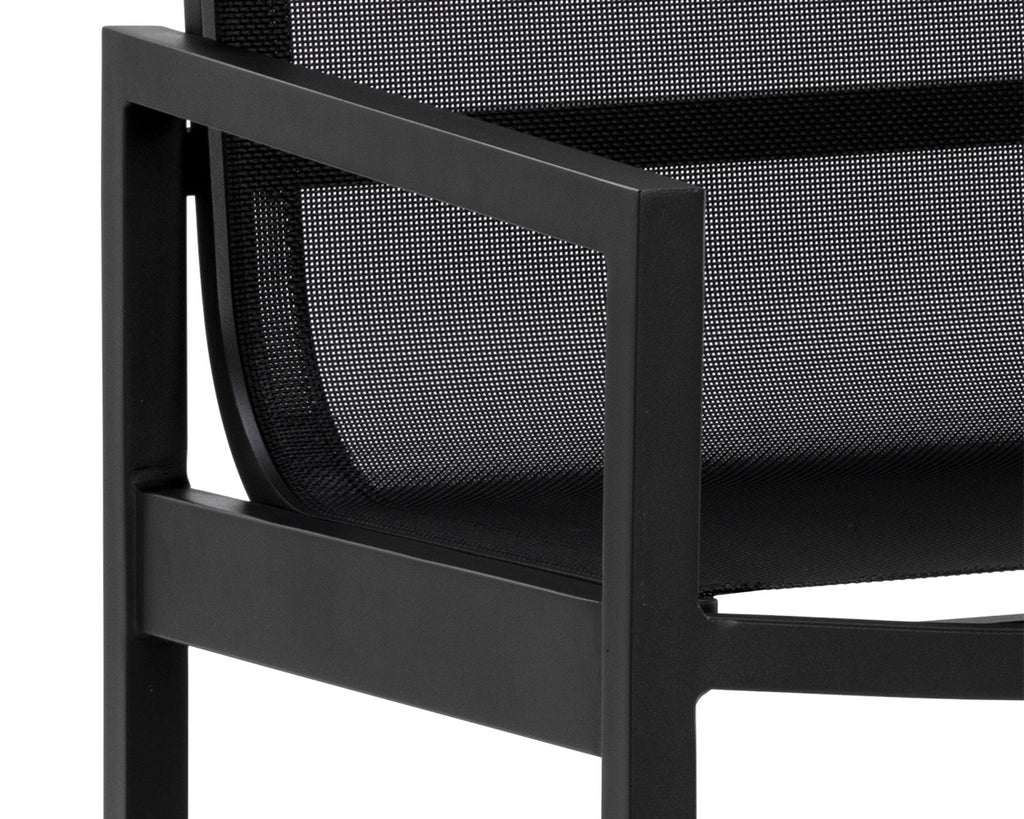Merano Dining Armchair - Black