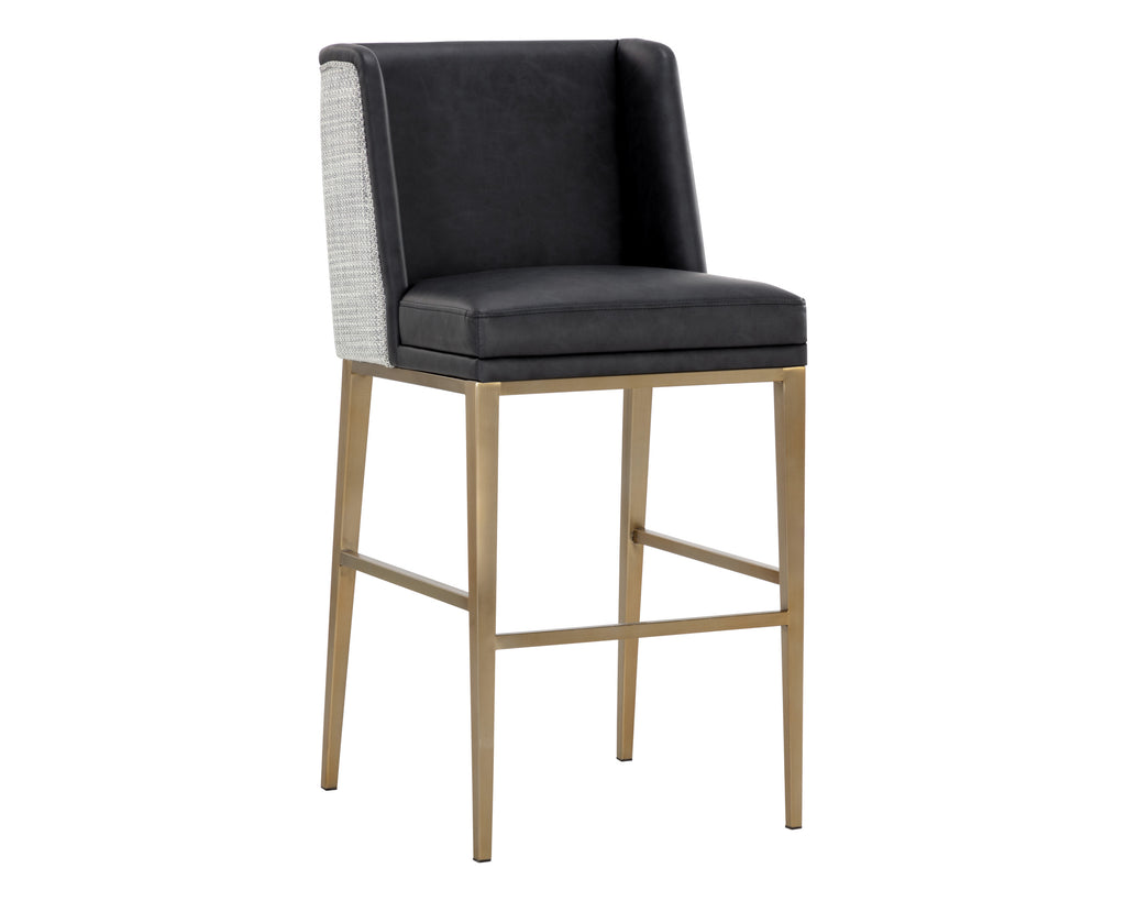 Joplin Barstool - Cantina Black / Vera White Pepper