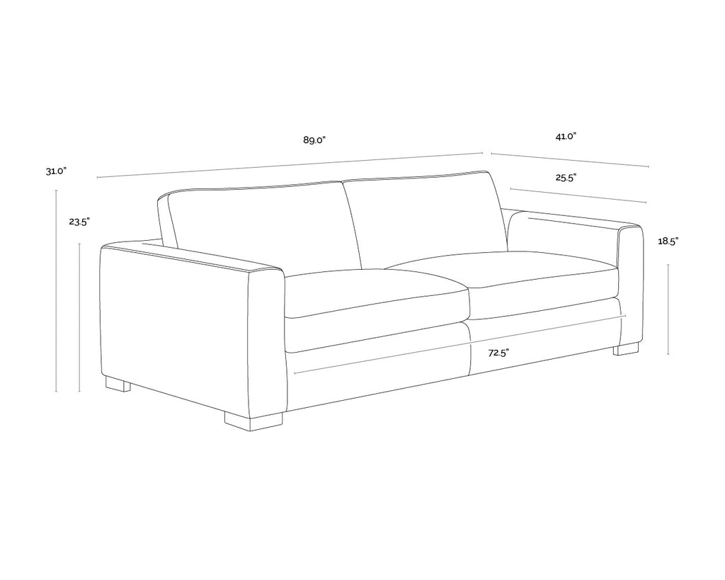 Baylor Sofa - Marseille Camel Leather