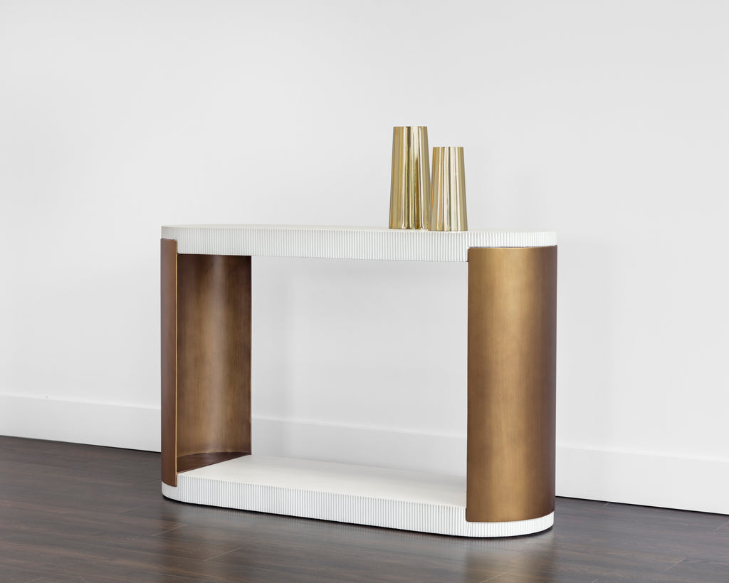 Cavette Console Table - White