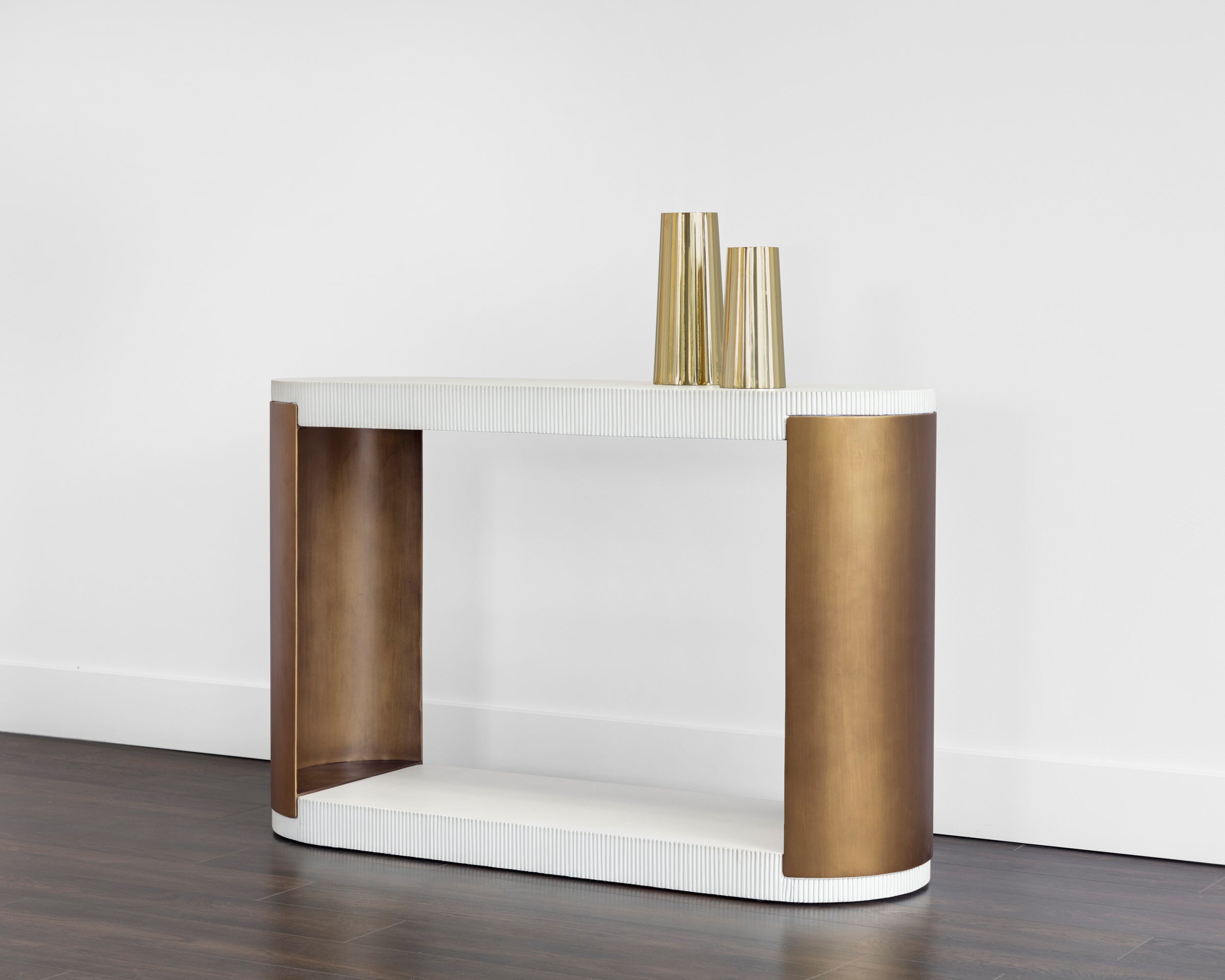 Cavette Console Table - White