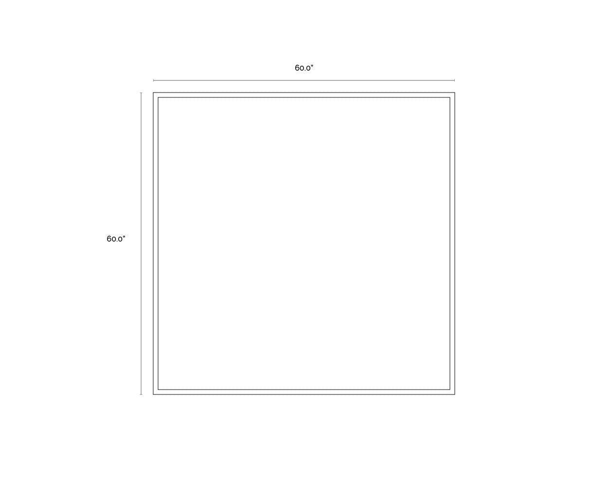 Breaking Barriers - 60" X 60" - Black Floater Frame