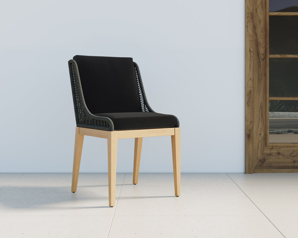Sorrento Dining Chair - Natural - Arashi Black