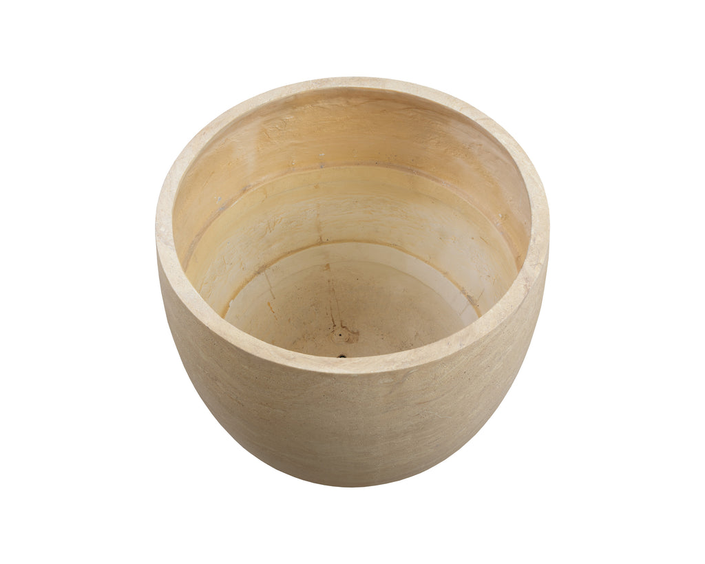 Aster Planter - Large - Travertine Look