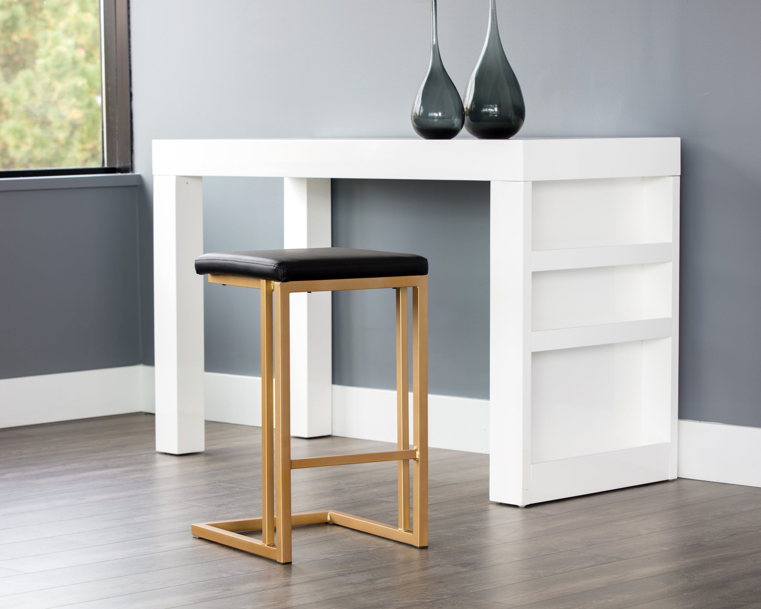 Boone Counter Stool - Champagne Gold - Onyx