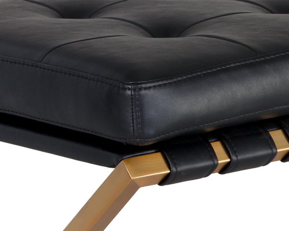 Kenji Bench - Gold - Bravo Black