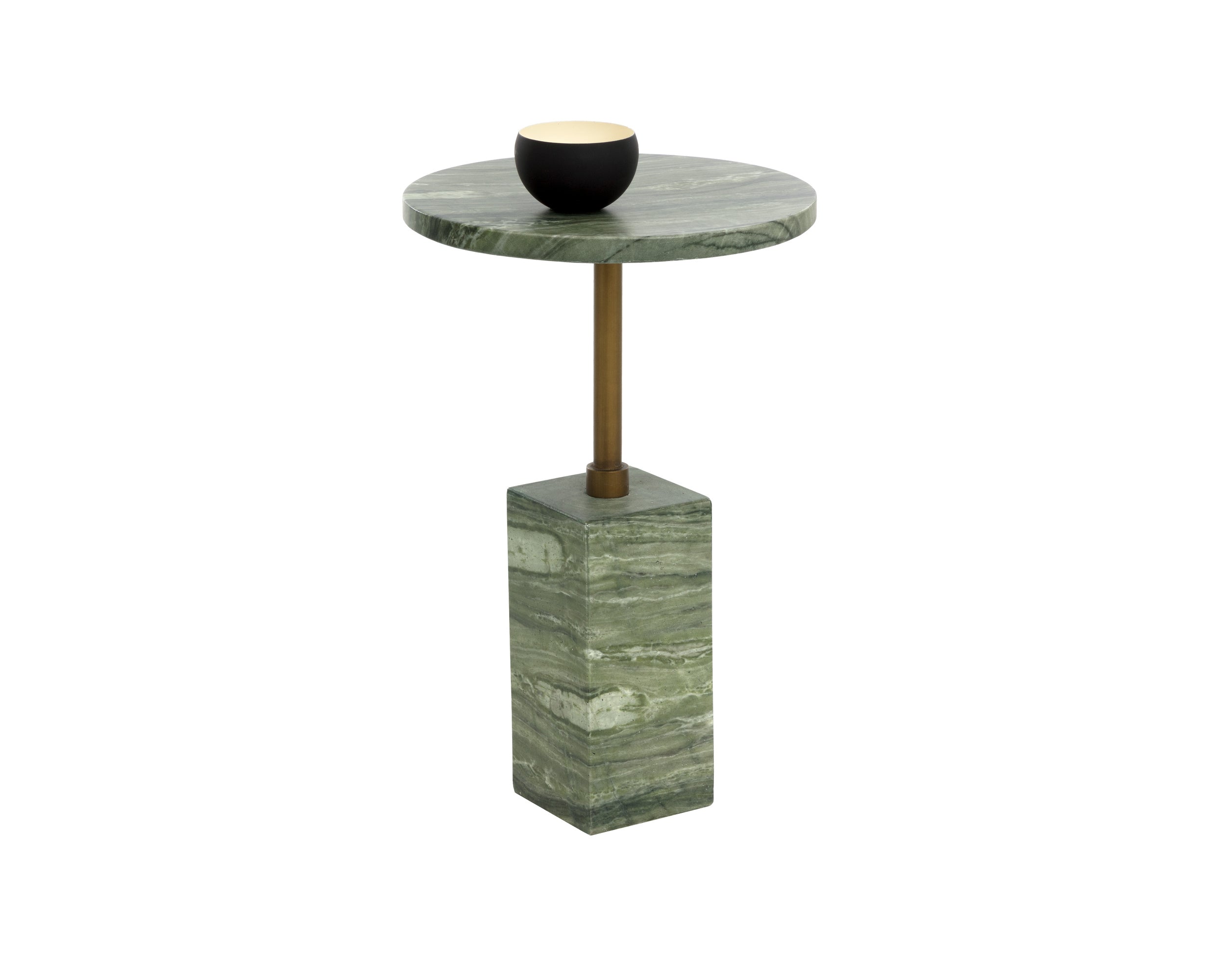 Mizani End Table - Marble Look - Sage